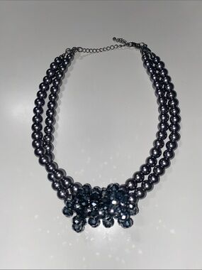 Y2K Chunky Silver Statement Necklace